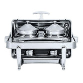 S/S BUFFETWARE; OBLONG ROLL TOP SOUP STATION (S/S ROUND LEGS - Mabrook Hotel Supplies